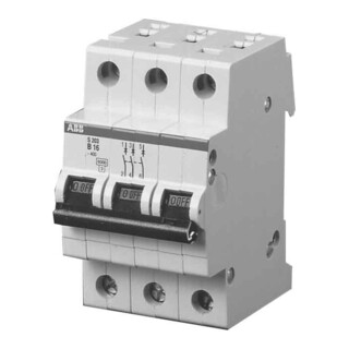 ABB Stotz S&J Disjoncteur B, 6kA, 6A, 3P S203-B6