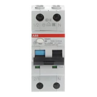 ABB Stotz S&J Disjoncteur différentiel 6kA, 1p+N DS201A-B6/0,03