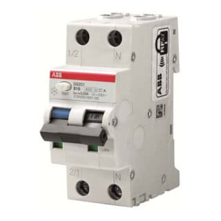 ABB Stotz S&J Disjoncteur différentiel FI/LS 6kA, 1p+N DS201A-B16/0,3