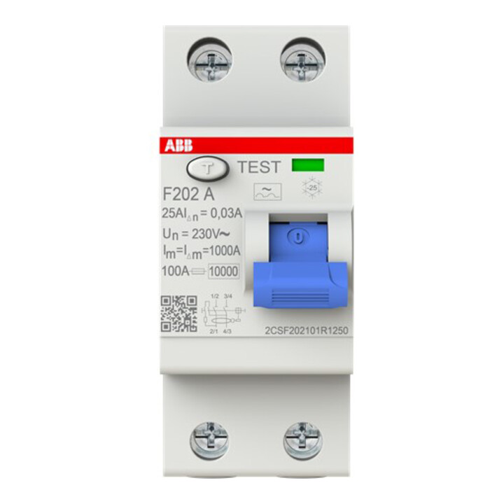 ABB Stotz S&J Disjoncteur différentiel pro M Compact F202A-25/0,03