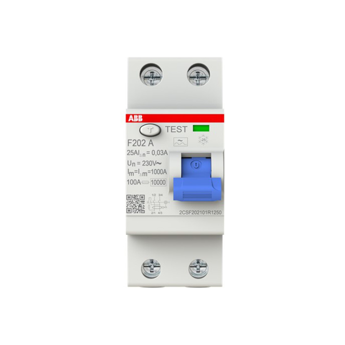 ABB Stotz S&J Disjoncteur différentiel pro M Compact F202A-25/0,03