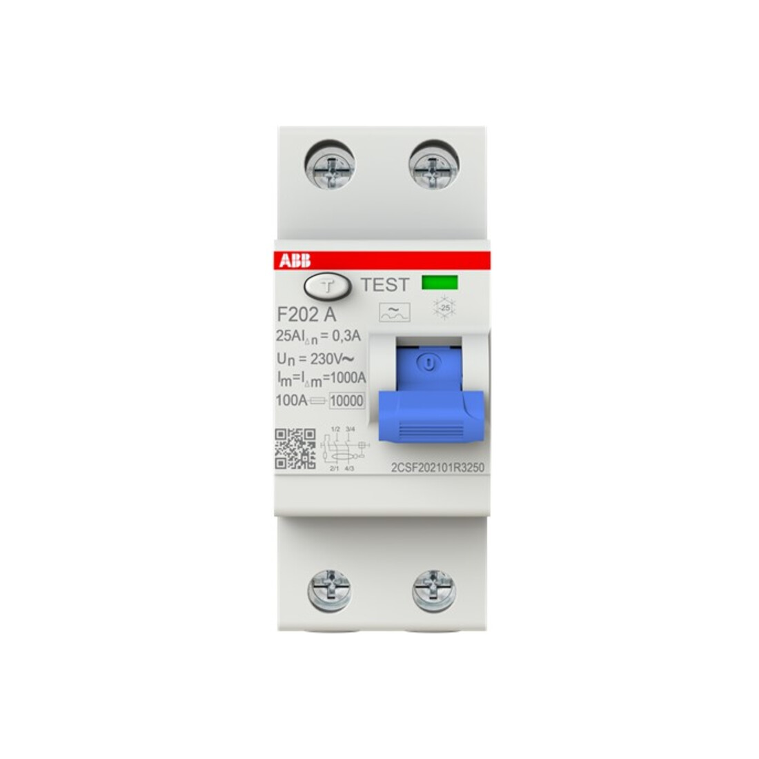 ABB Stotz S&J Disjoncteur différentiel pro M Compact F202A-25/0,3