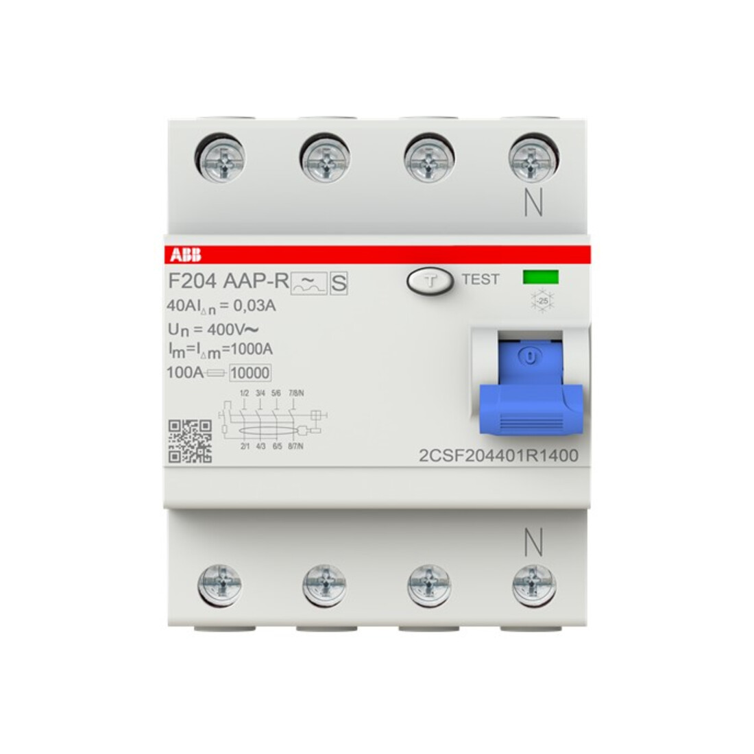 ABB Stotz S&J Disjoncteur différentiel pro M Compact F204A-40/0,03AP-R