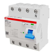 ABB Stotz S&J Disjoncteur différentiel Type B 4P 25A, 30mA, 3kA, 4I F204B-25/0, 03-4I-1