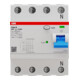 ABB Stotz S&J Disjoncteur différentiel type B 4P 63A, 30mA, 3kA, 4 modules F204B-63/0,03-4TE