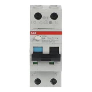 ABB Stotz S&J Disjoncteur FI/LS 6kA, 1p+N DS201A-B16/0,01