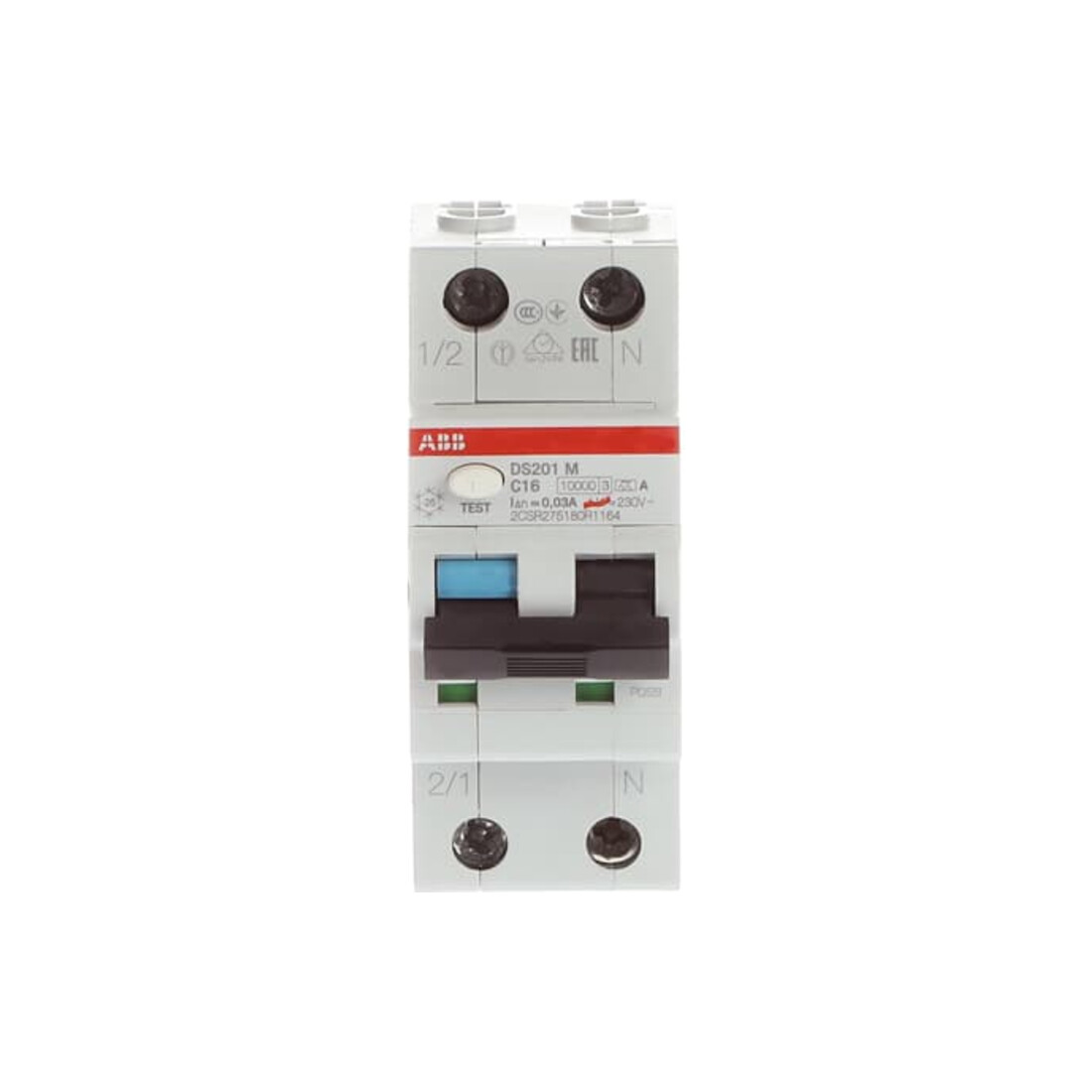 ABB Stotz S&J FI/LS-Schalter 10kA, 1p+N DS201MA-C16/0, 03