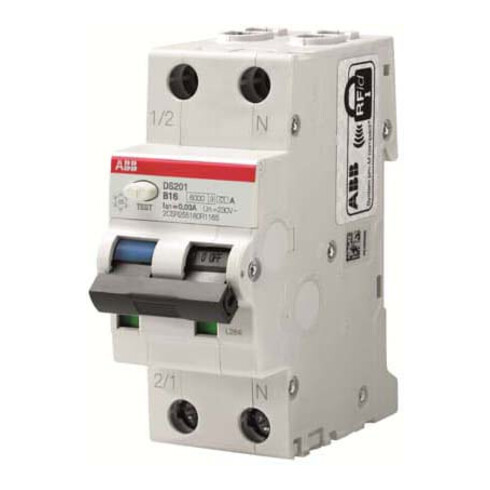 ABB Stotz S&J FI/LS-Schalter 6kA, 1p+N DS201A-B16/0,3