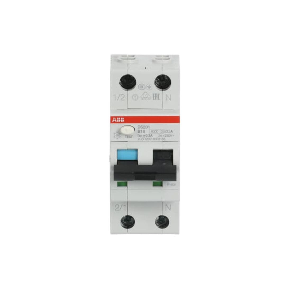 ABB Stotz S&J FI/LS-Schalter 6kA, 1p+N DS201A-B16/0,3