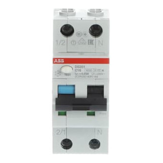 ABB Stotz S&J FI/LS-Schalter 6kA, 1p+N DS201A-C16/0,03