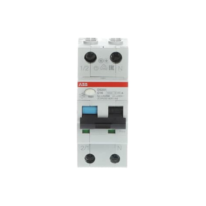 ABB Stotz S&J FI/LS-Schalter 6kA, 1p+N DS201A-C16/0,03