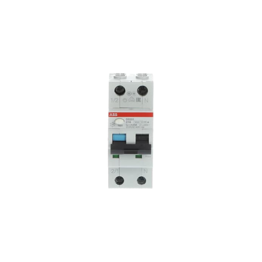 ABB Stotz S&J FI/LS-Schalter 6kA, 1p+N DS201A-C16/0,03