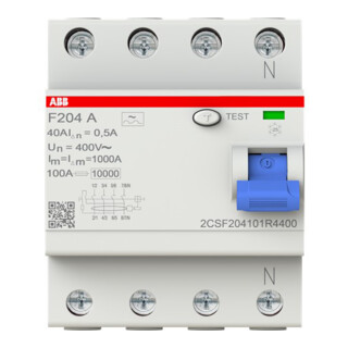 ABB Stotz S&J FI-Schutzschalter 40/0,5A 4p. F204A-40/0,5