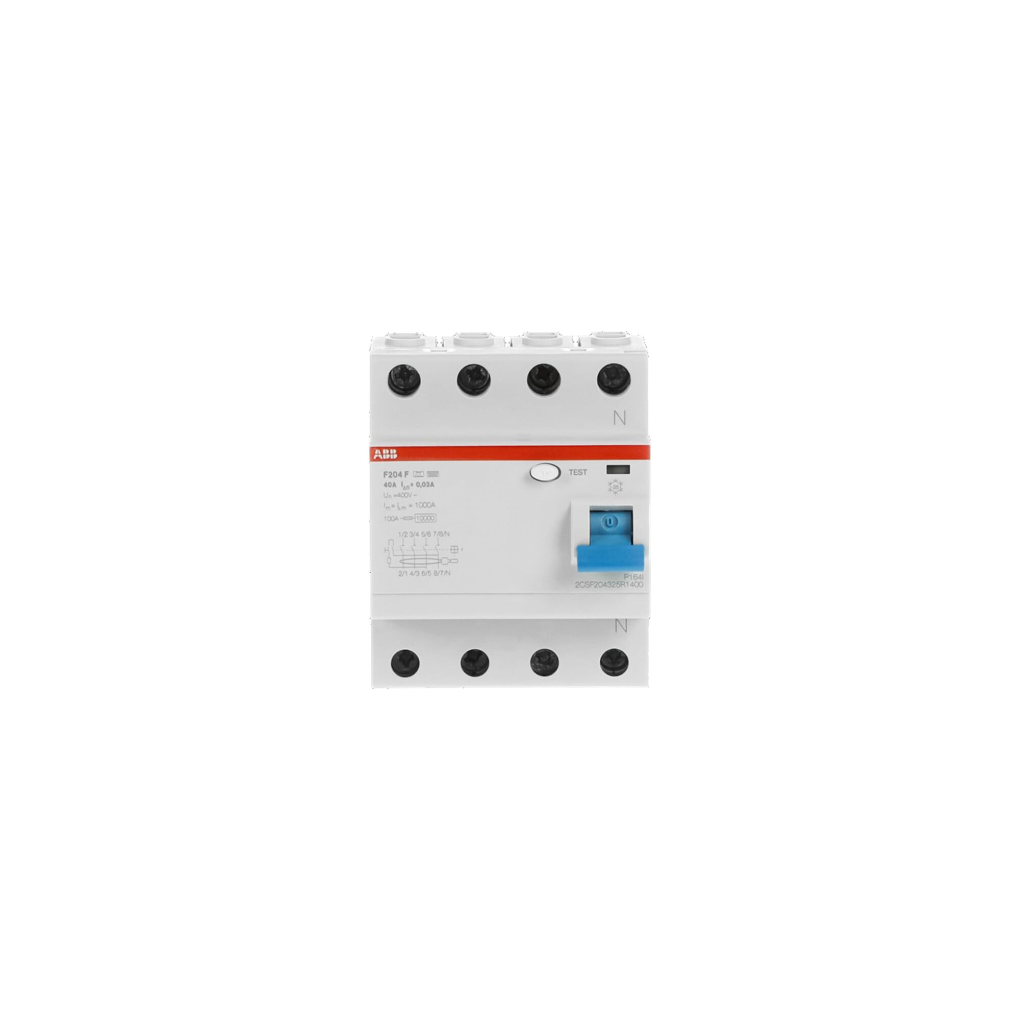 ABB Stotz S&J FI-Schutzschalter 4p, Type F, 40A, 30mA F204F-40/0, 03