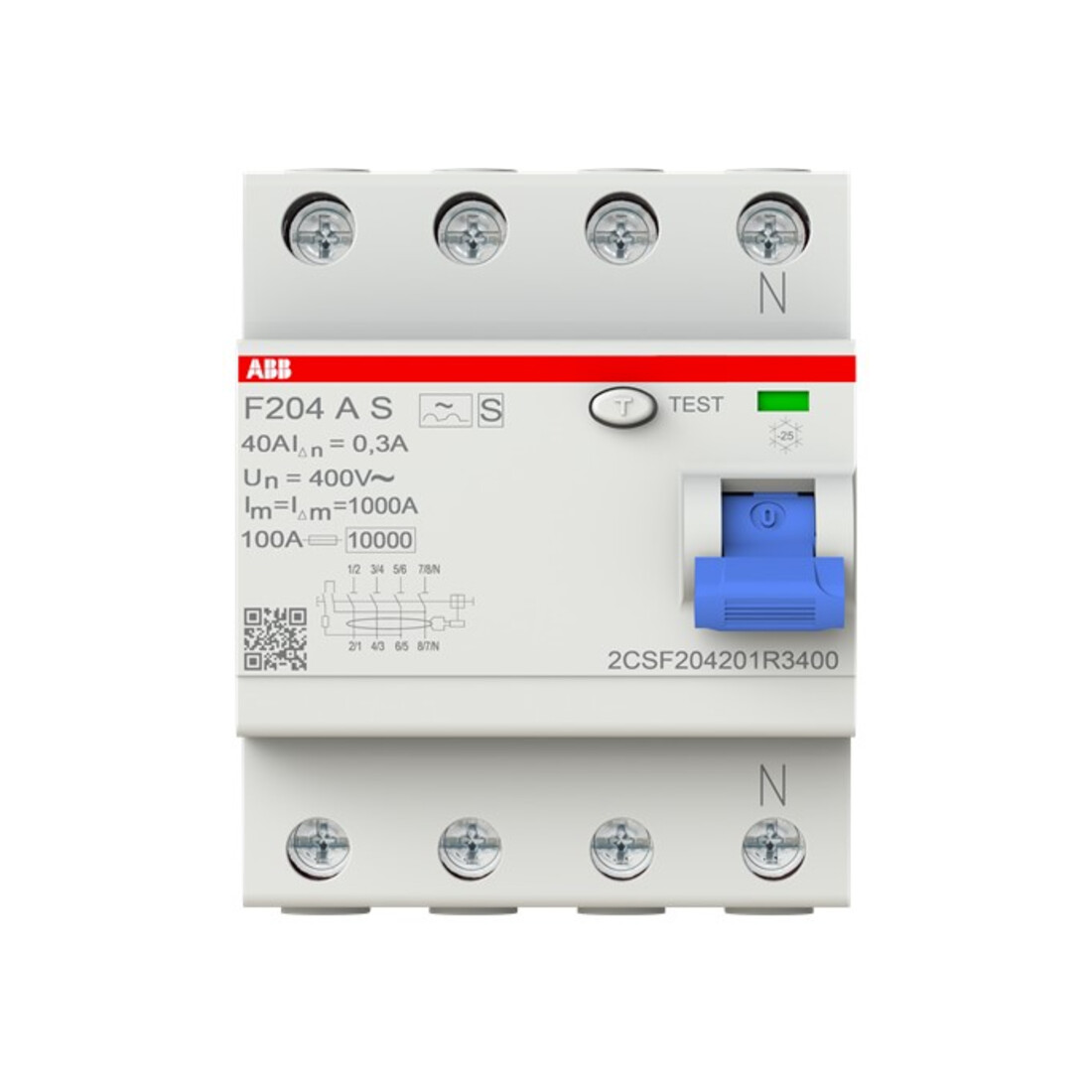 ABB Stotz S&J FI-Schutzschalter pro M Compact F204AS-40/0, 3