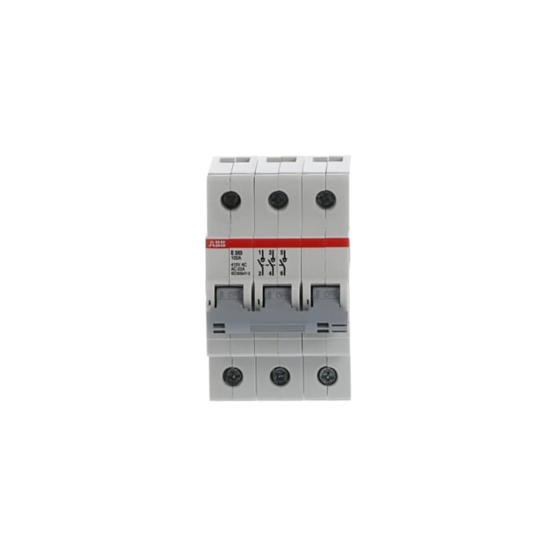ABB Stotz S&J Interrupteur principal 100A 3p. gris E203/100G