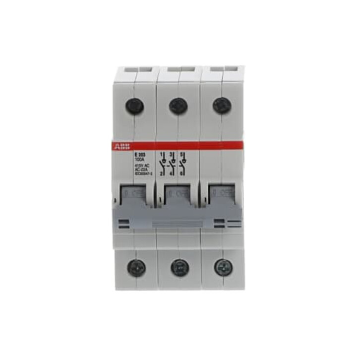 ABB Stotz S&J Interrupteur principal 100A 3p. gris E203/100G