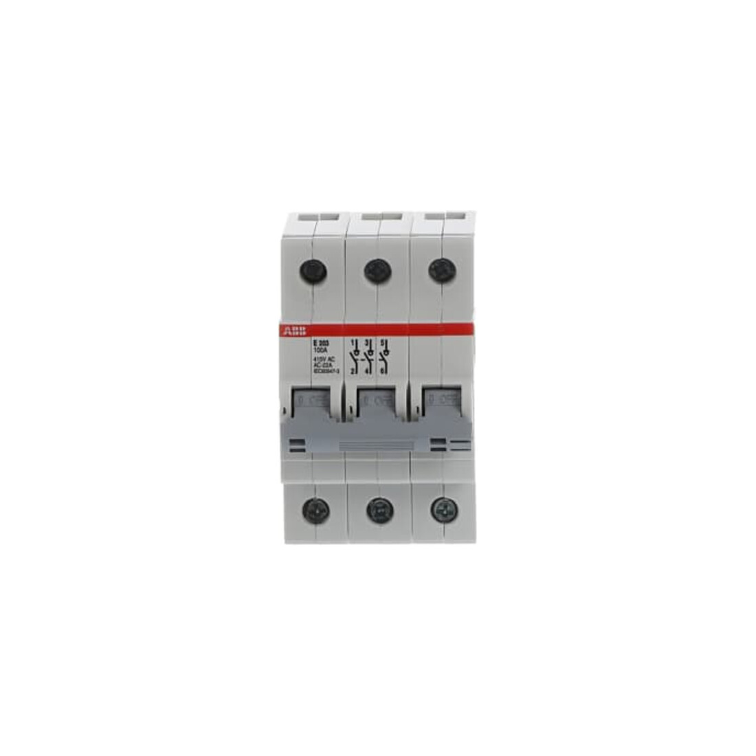 ABB Stotz S&J Interrupteur principal 100A 3p. gris E203/100G