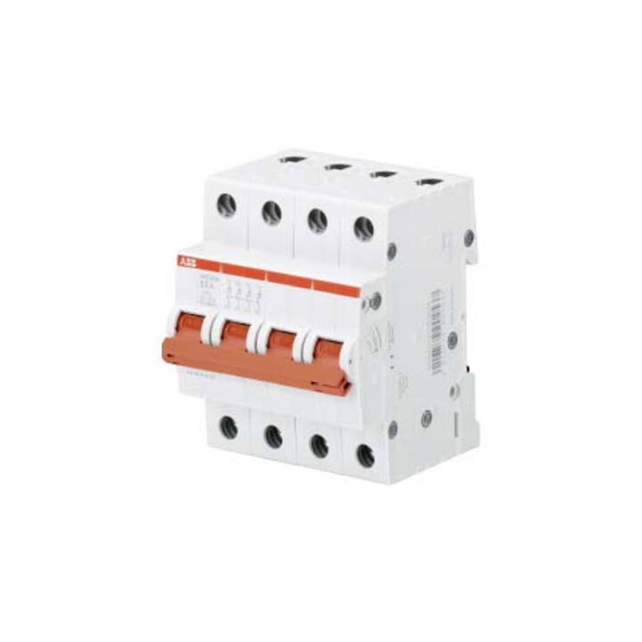 ABB Stotz S&J Interrupteur sectionneur 4 pôles, 63A SHD204/63