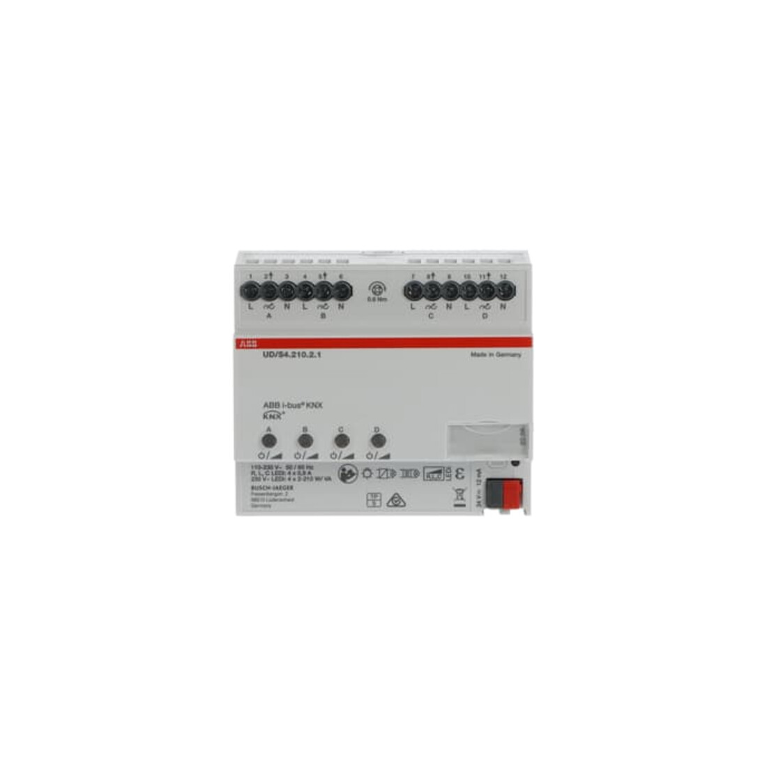 ABB Stotz S&J KNX-LED-Dimmer 4x210W/VA REG UD/S4.210.2.1
