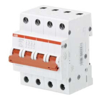 ABB Stotz S&J Lasttrennschalter 4-polig, 63A SHD204/63