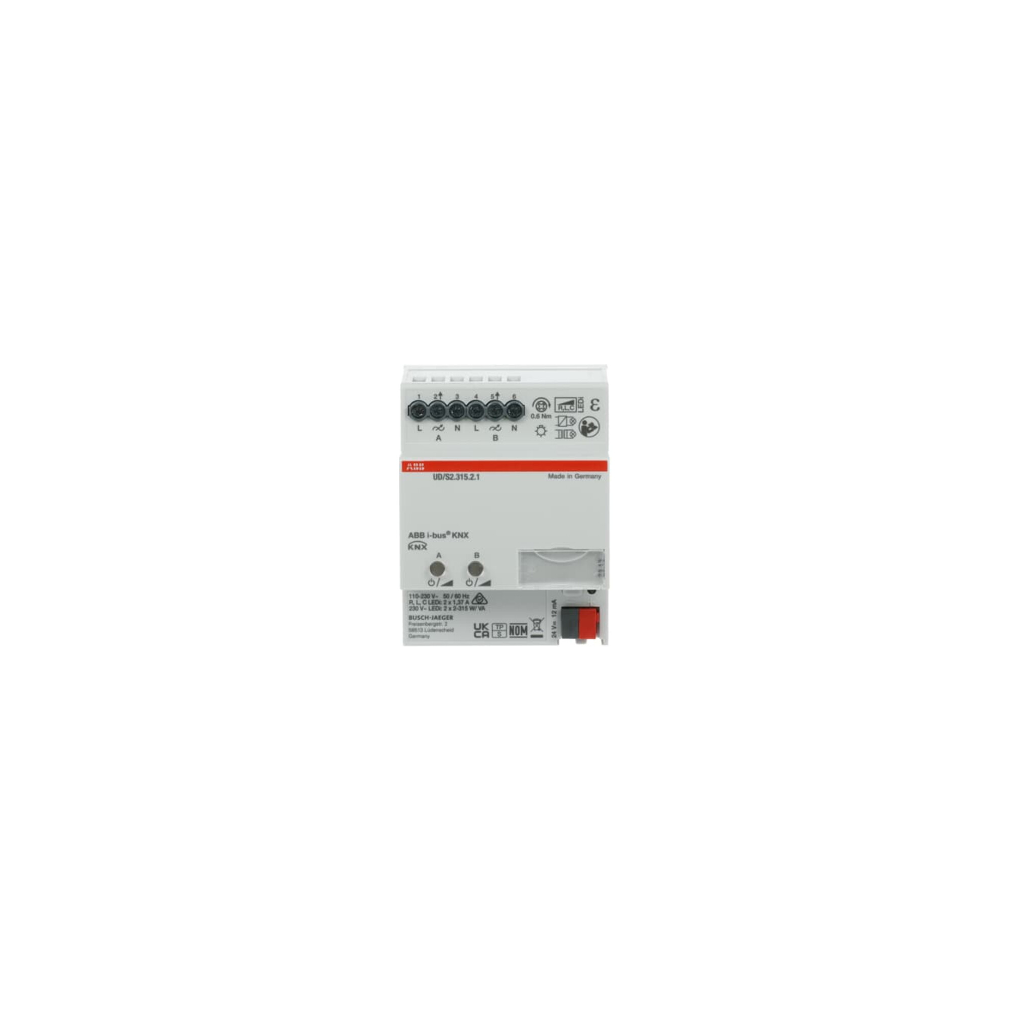 ABB Stotz S&J LED-Dimmer 2 x 315 W/VA, B UD/S2.315.2.1