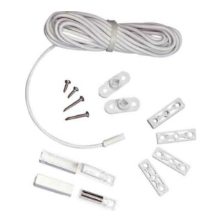 ABB Stotz S&J Magnet-Reedkontakt-Set m. 4m Kabel weiss MRS/W