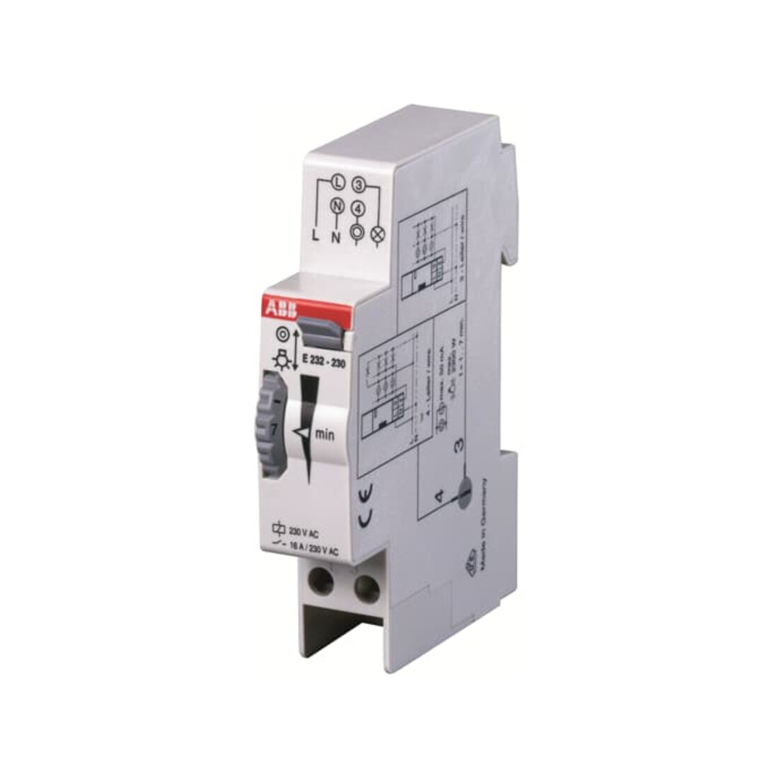 ABB Stotz S&J Minuterie d’éclairage d’escalier 1VA 1...7min. E232-230