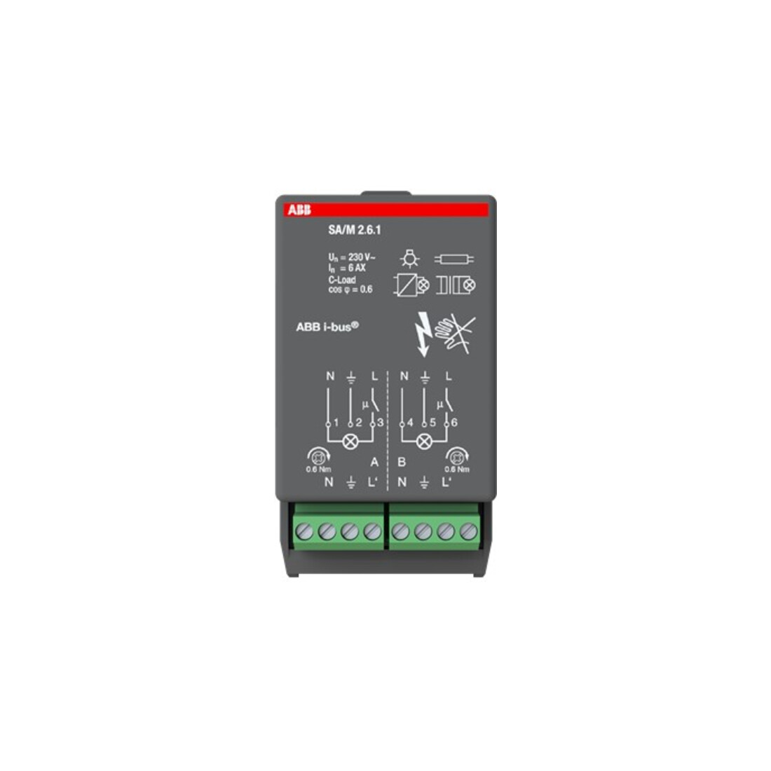 ABB Stotz S&J Module actionneur de commutation 6A SA/M2.6.1