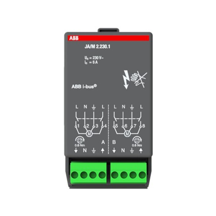 ABB Stotz S&J Module actionneur de volet roulant 230V AC JA/M2.230.1
