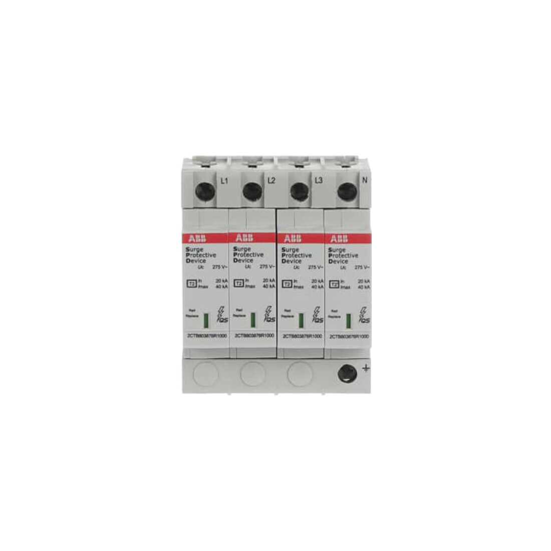 ABB Stotz S&J Parafoudre Type 2 TN-S 4P 40kA OVRT24L40-275PQ