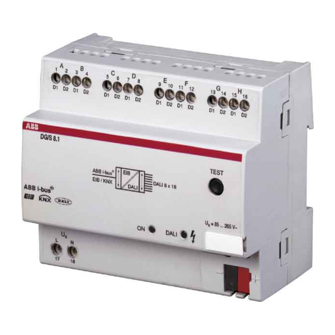 ABB Stotz S&J Passerelle DALI REG 8 voies DG/S8.1