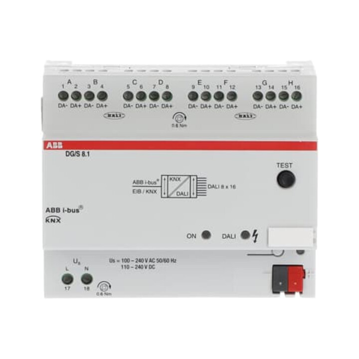 ABB Stotz S&J Passerelle DALI REG 8 voies DG/S8.1