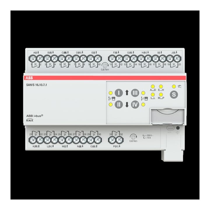 ABB Stotz S&J Schalt-/Jalousieaktor 16fach 10A, REG SAH/S16.10.7.1