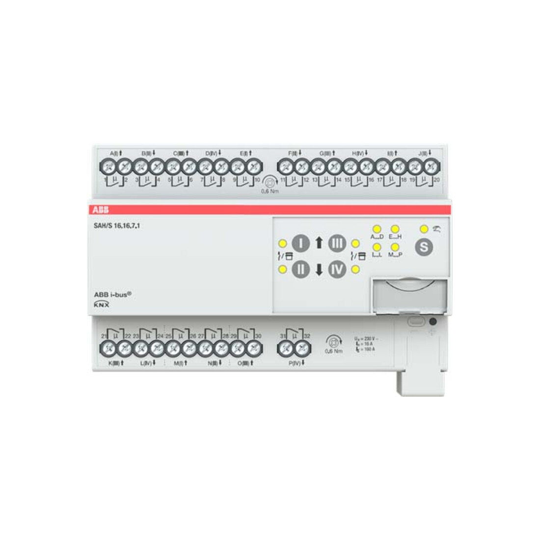 ABB Stotz S&J Schalt-/Jalousieaktor 16fach 16A, REG SAH/S16.16.7.1