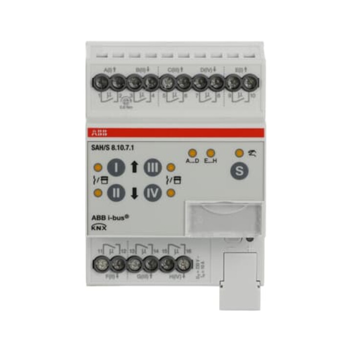 ABB Stotz S&J Schalt-/Jalousieaktor 8fach 10A, REG SAH/S8.10.7.1