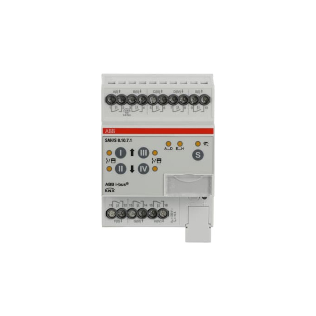 ABB Stotz S&J Schalt-/Jalousieaktor 8fach 10A, REG SAH/S8.10.7.1