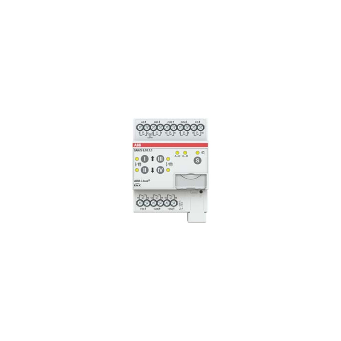 ABB Stotz S&J Schalt-/Jalousieaktor 8fach 10A, REG SAH/S8.10.7.1
