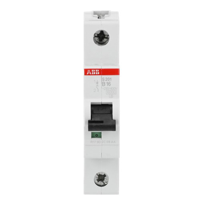 ABB Stotz S&J Sicherungsautomat 6kA 16A B 1p f.ZE S201-B16