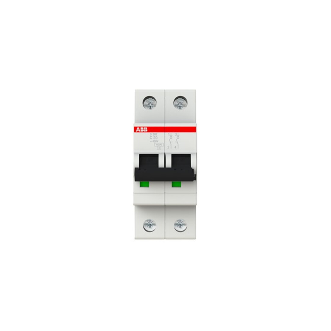 ABB Stotz S&J Sicherungsautomat 6kA 20A C 2p S202-C20
