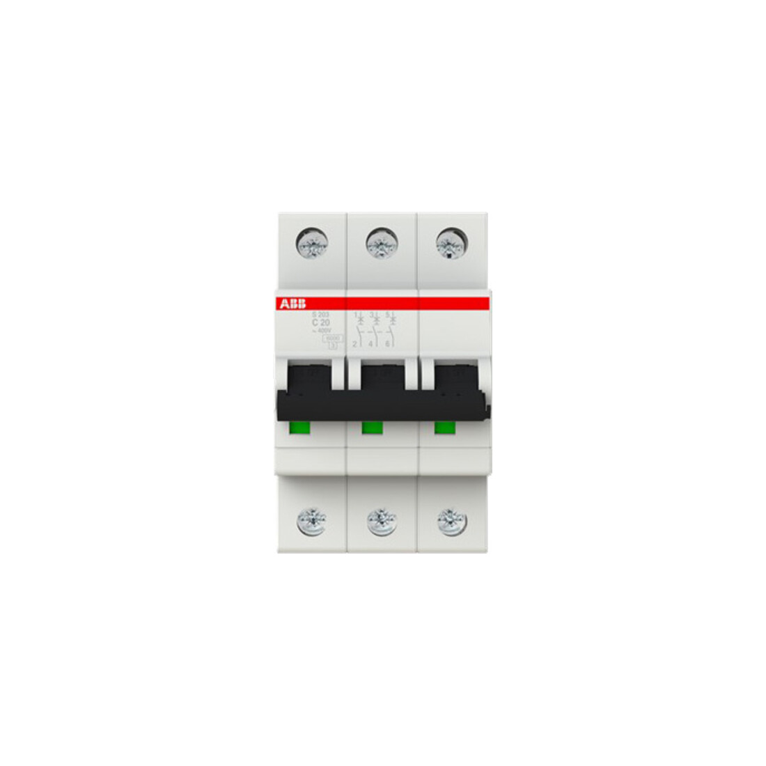 ABB Stotz S&J Sicherungsautomat 6kA 20A C 3p S203-C20
