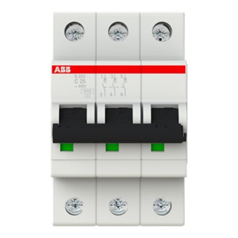 ABB Stotz S&J Sicherungsautomat 6kA 25A C 3p S203-C25