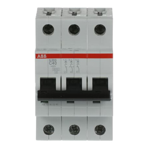 ABB Stotz S&J Sicherungsautomat 6kA 40A C 3p S203-C40