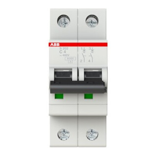 ABB Stotz S&J Sicherungsautomat 6kA 4A C 2p S202-C4