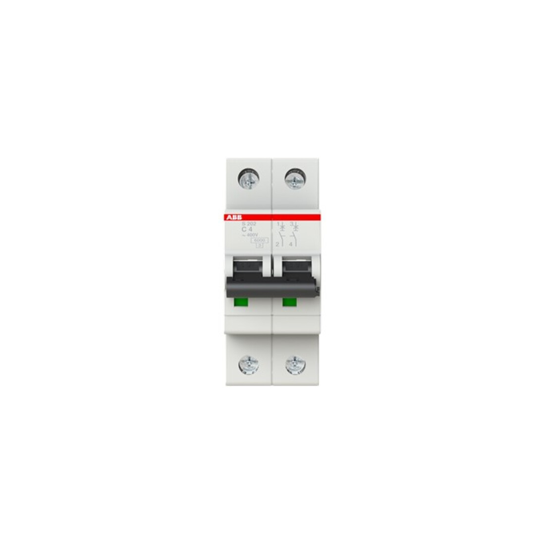 ABB Stotz S&J Sicherungsautomat 6kA 4A C 2p S202-C4