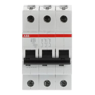 ABB Stotz S&J Sicherungsautomat B, 6kA, 20A, 3P S203-B20
