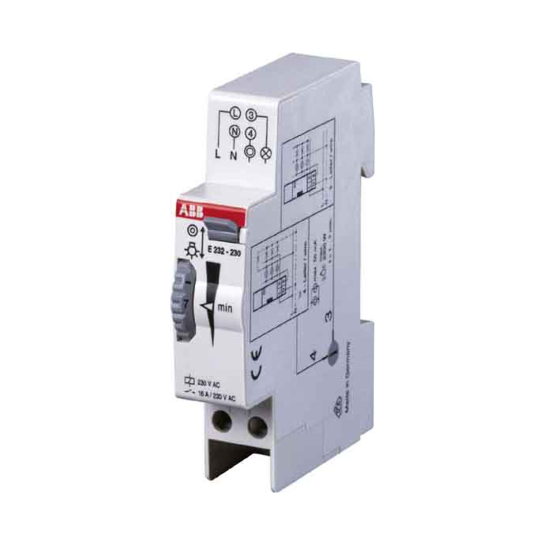 ABB Stotz S&J Treppenlichtzeitschalter 0,5-20min,6VA E232E-230N