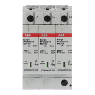 ABB Stotz S&J Überspannungsschutz Typ2 TN-C 3P 20kA OVRT23L40-275PQ