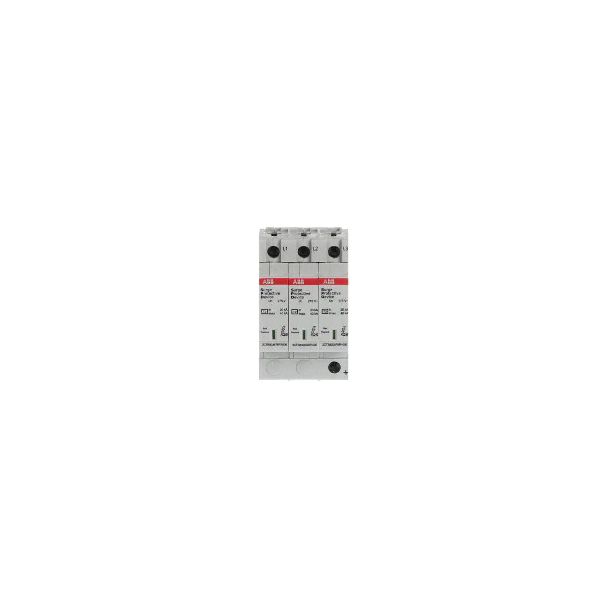 ABB Stotz S&J Überspannungsschutz Typ2 TN-C 3P 20kA OVRT23L40-275PQ