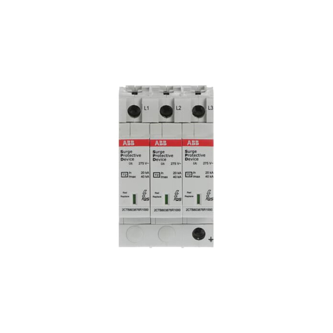 ABB Stotz S&J Überspannungsschutz Typ2 TN-C 3P 20kA OVRT23L40-275PQ